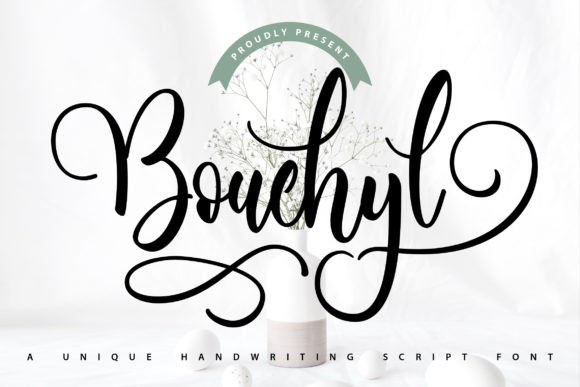 Download Bouchyl | Unique Handwriting Script Font - Unique Collection