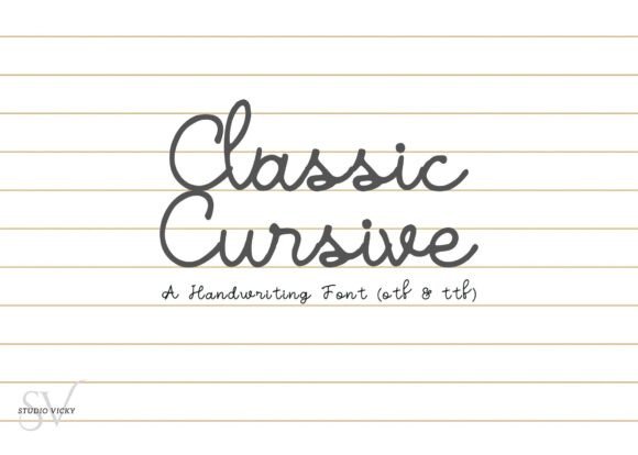 Download Classic Cursive - Cursive Collection