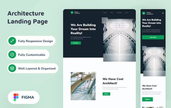 Download Architecture Landing Page - Premium Resources