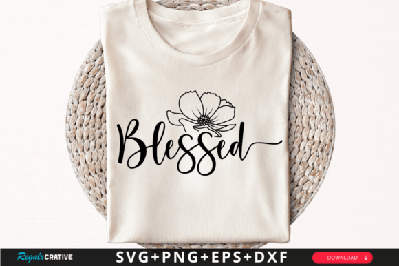 Download Blessed T-Shirt Svg Design - Premium Resources